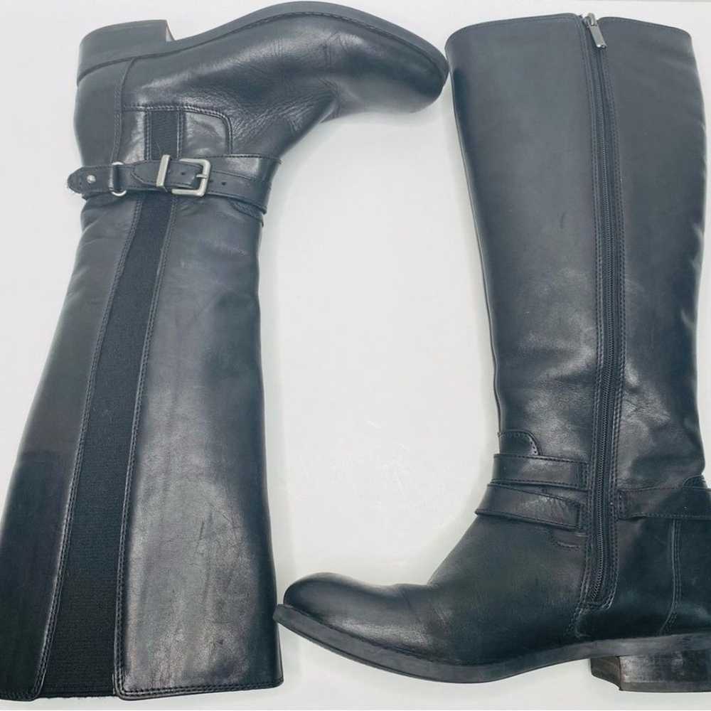 Clarks Pita Vienna Black Leather Riding Boot Size… - image 1