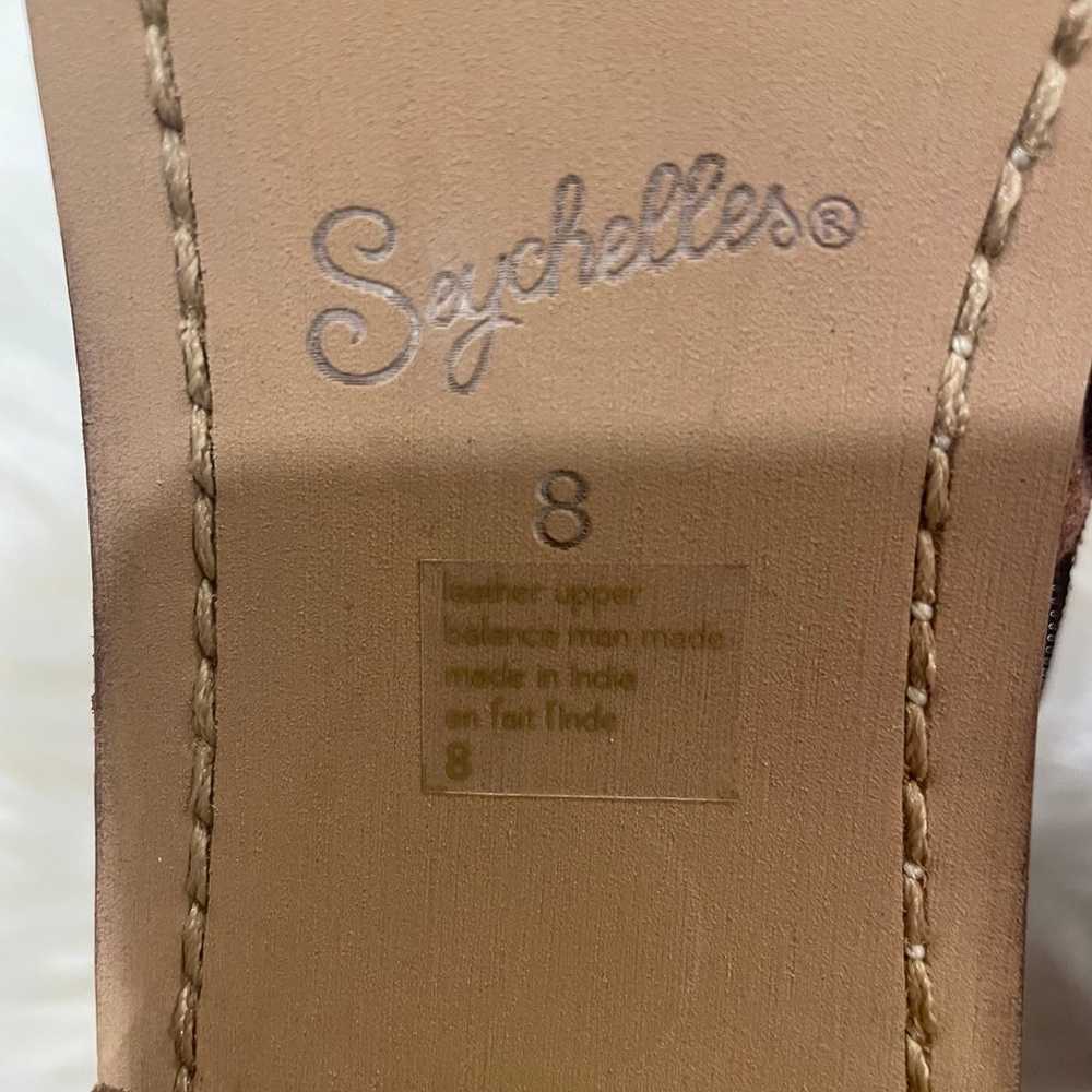 SEYCHELLES ANTHROPOLOGIE Brown Leather Suede Bloc… - image 6