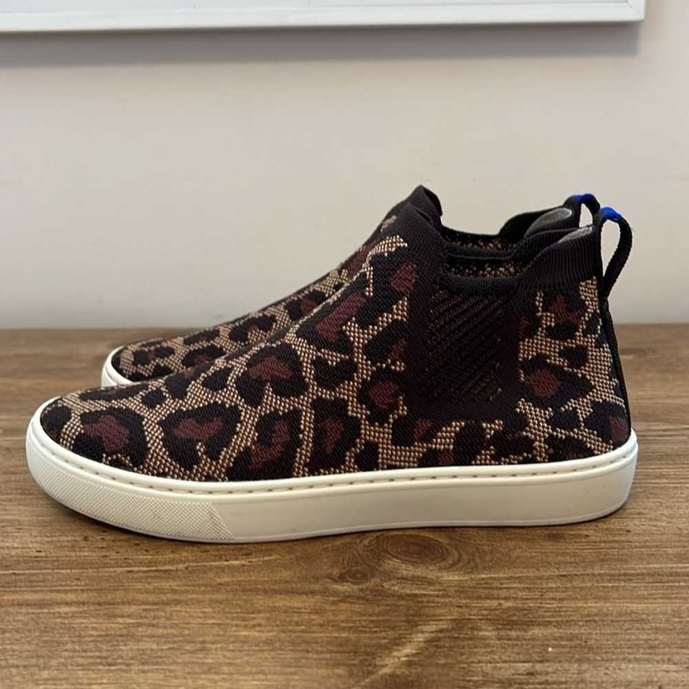 Rothy’s The Chelsea Wildcat Print Pull On Ankle B… - image 3