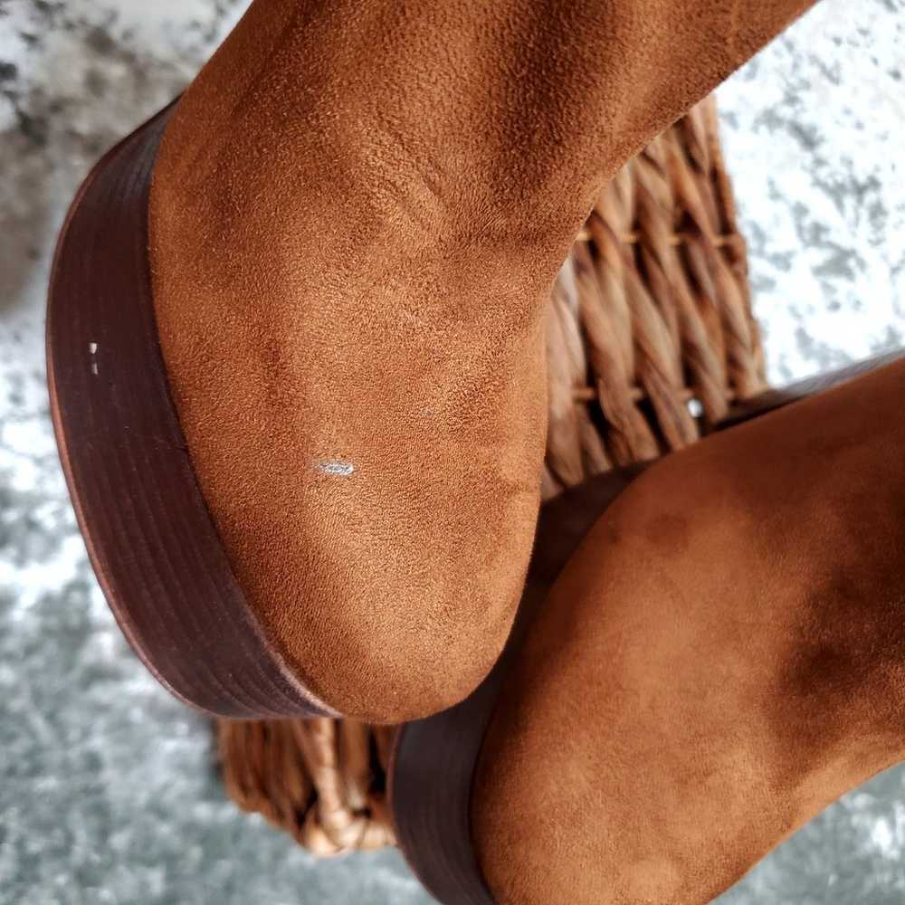 Steve Madden Hoopla Platform Brown Booties - image 6