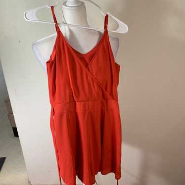 Express Express Coral Romper/Dress Size 4 - image 1