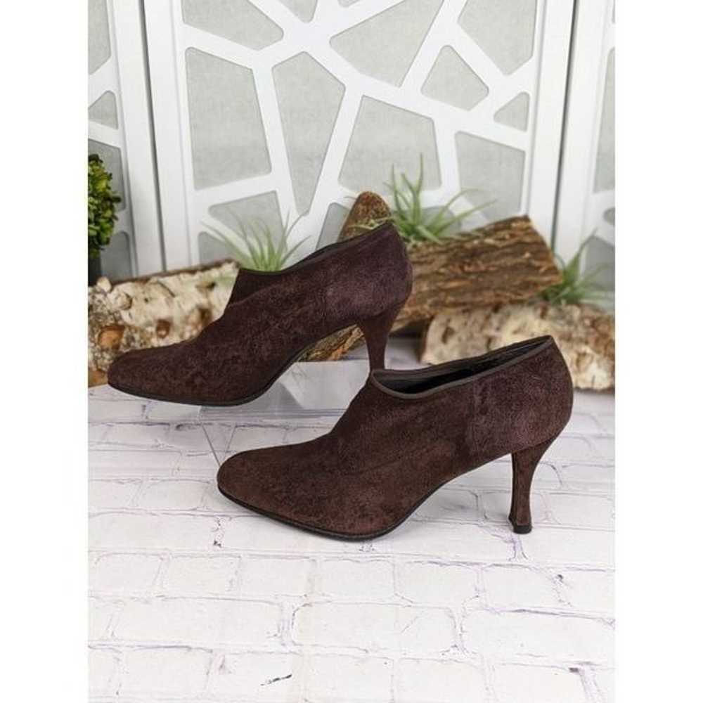 Stuart Weitzman Suede Ankle Bootie Shooties - image 3