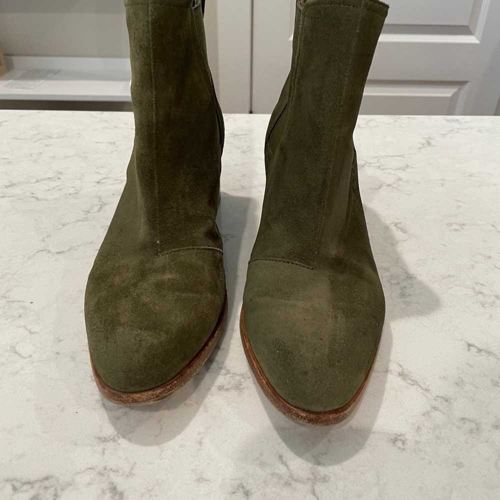 Rag & Bone Green Suade Ankle Boots Size 39/8.5 - image 2