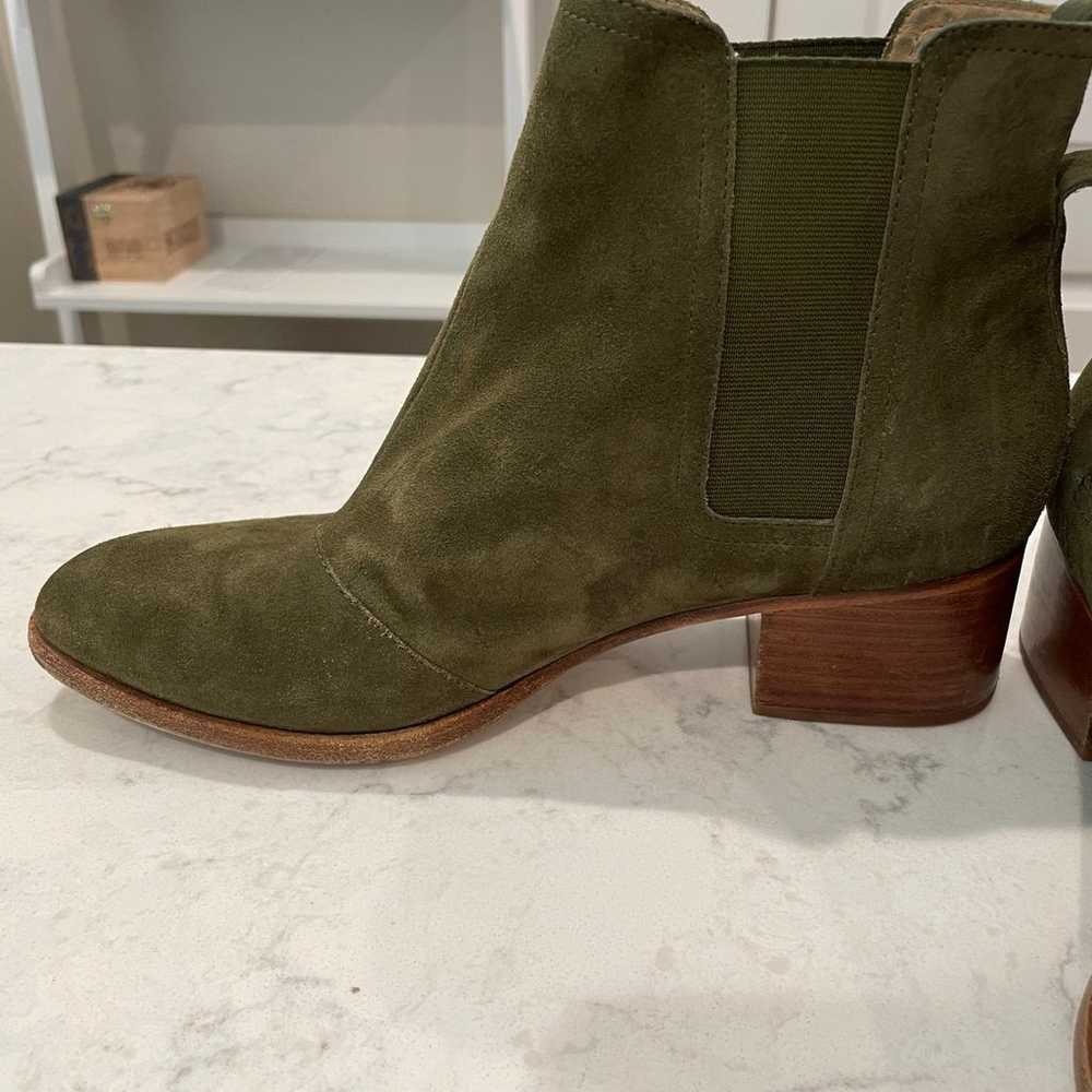 Rag & Bone Green Suade Ankle Boots Size 39/8.5 - image 3