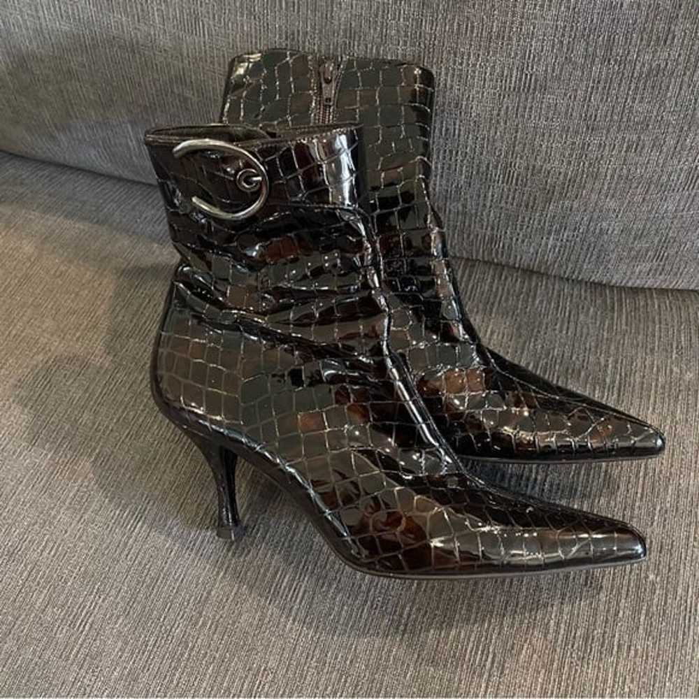 Stuart Weitzman Faux Croc Ankle Boots - image 2