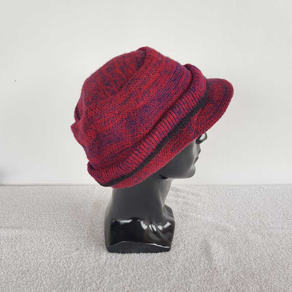 Hat × Japanese Brand × Vintage Unknown Burgundy B… - image 4