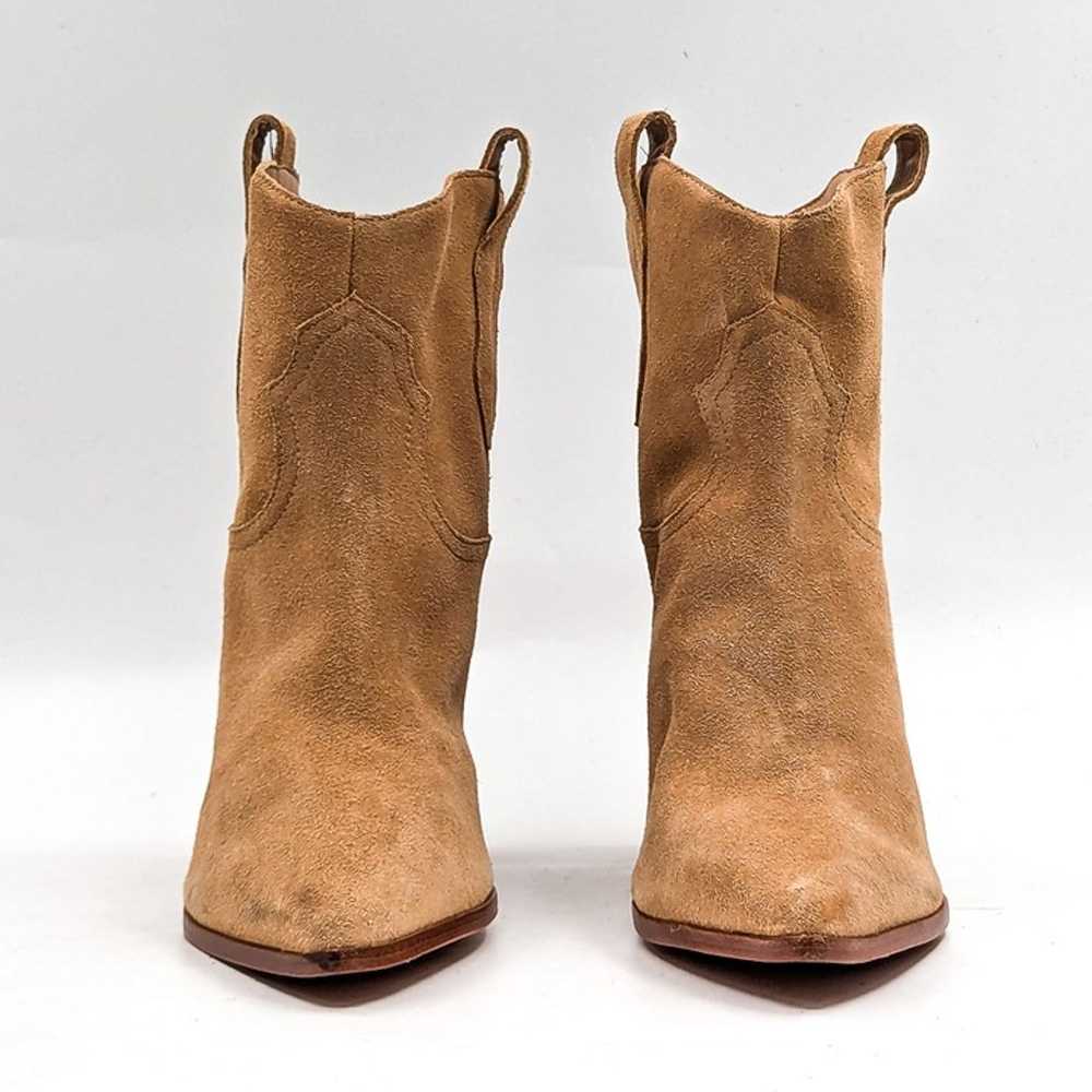 Schutz Women South Sand Suede Western Cowboy Poin… - image 2