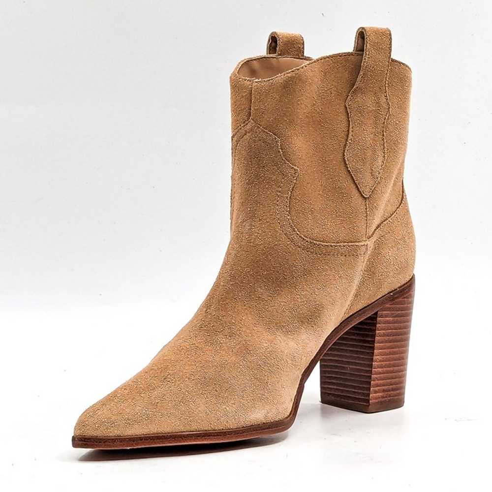 Schutz Women South Sand Suede Western Cowboy Poin… - image 3