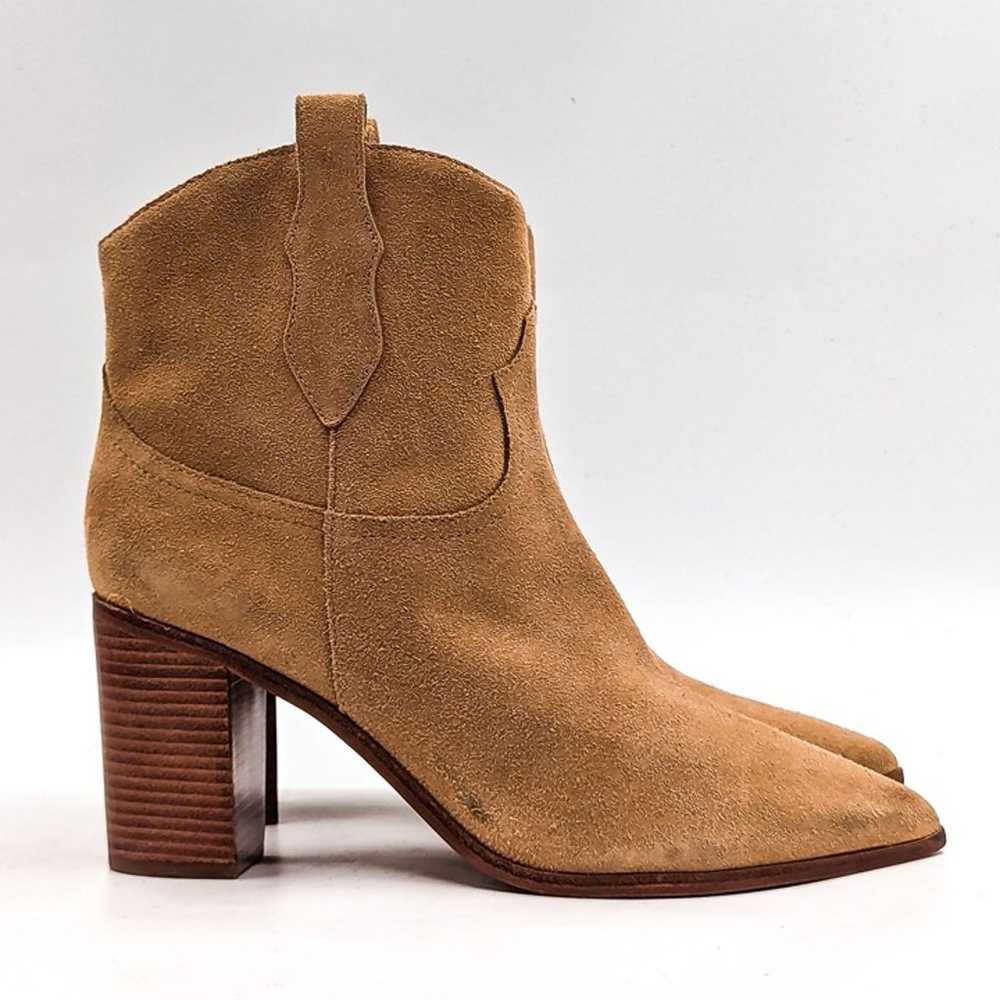 Schutz Women South Sand Suede Western Cowboy Poin… - image 4