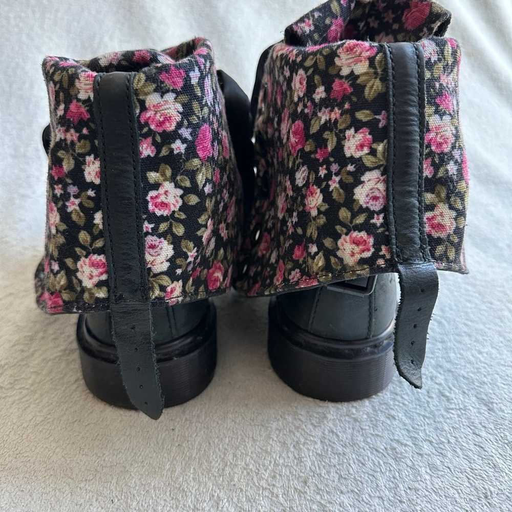 Dr. Martens Triumph 1914 Gray Pink Floral Combat … - image 11