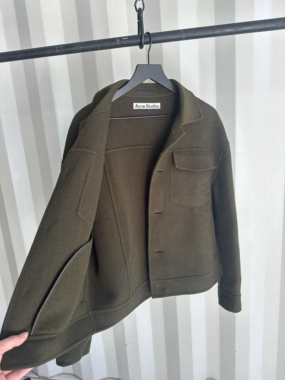 Acne Studios Dagnite Cropped Soft Wool Jacket - image 4