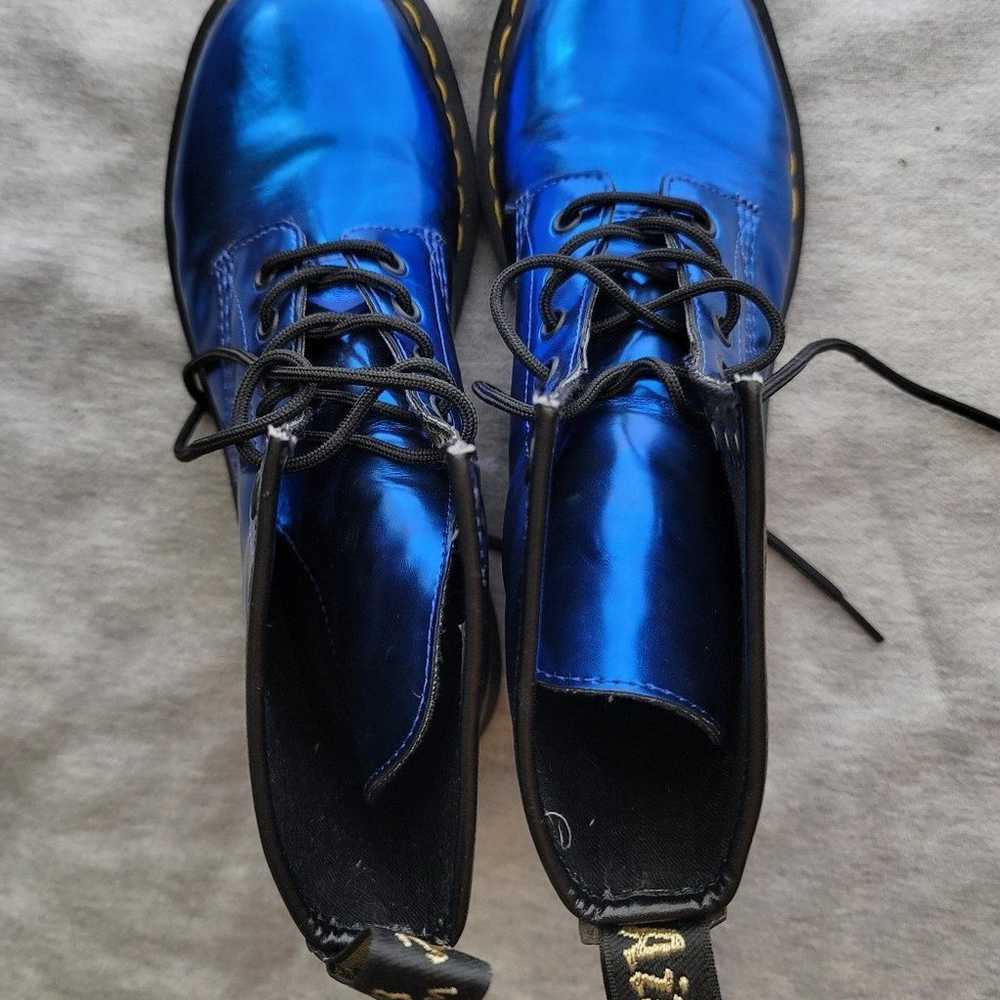 RARE Metallic Blue Doc Martens - image 2