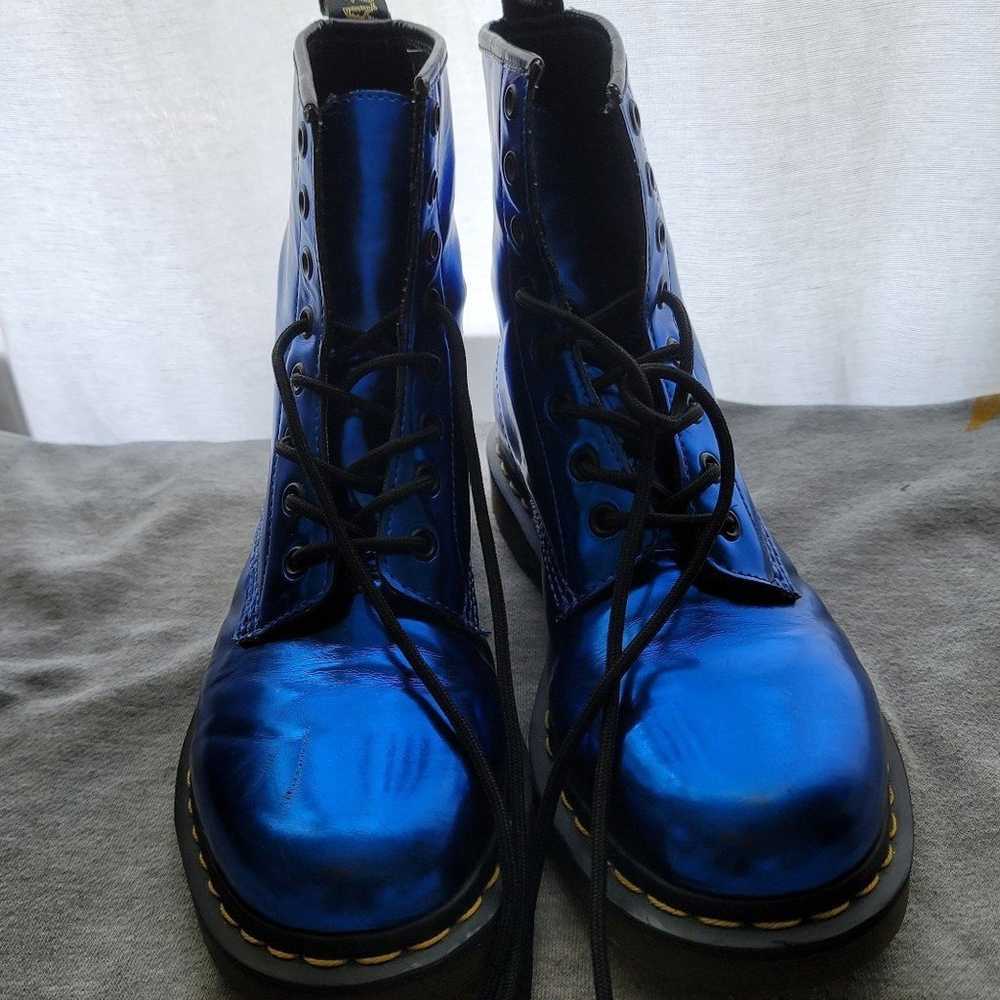 RARE Metallic Blue Doc Martens - image 3