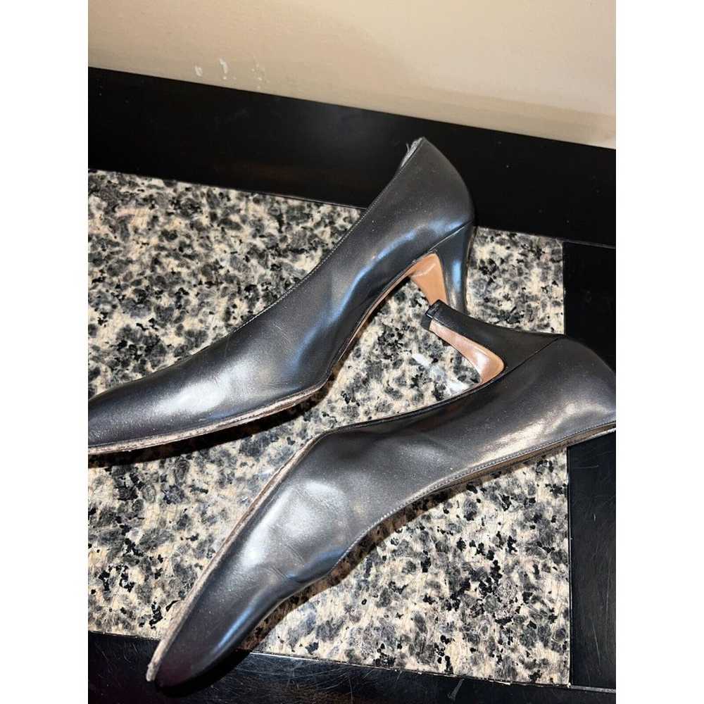 Salvatore Ferragamo Grey Metallic Heeled Shoes Wo… - image 11