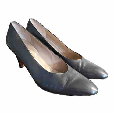 Salvatore Ferragamo Grey Metallic Heeled Shoes Wo… - image 1