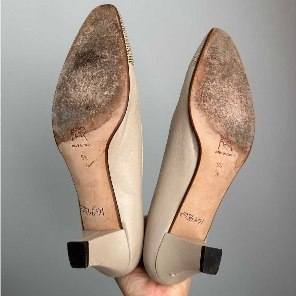 Vintage Bally Napa Flex Embellished Tan Heels Siz… - image 5