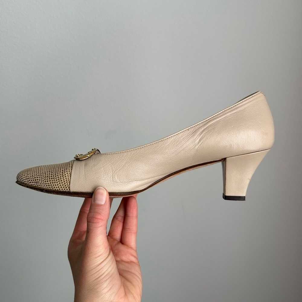 Vintage Bally Napa Flex Embellished Tan Heels Siz… - image 7