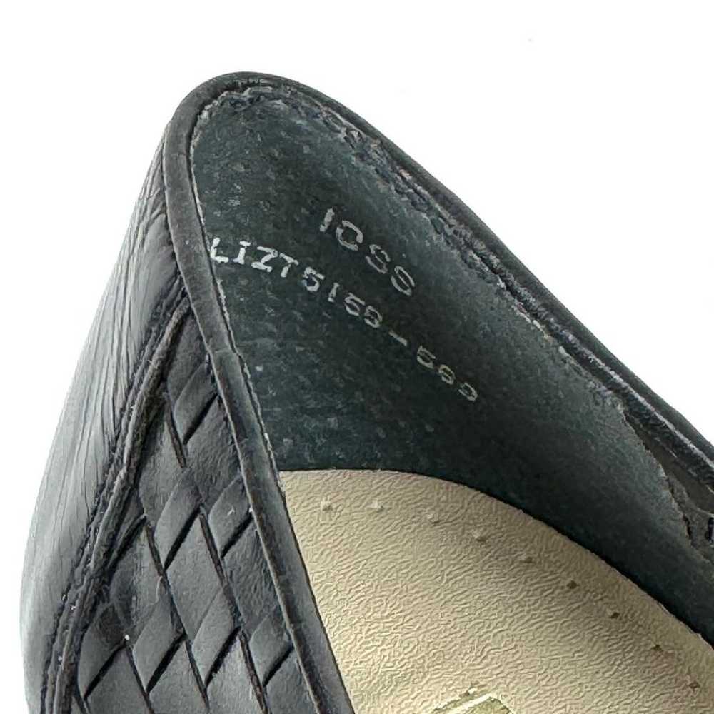 Trotters LIZ Black Weave Woven Leather Loafer Fla… - image 10