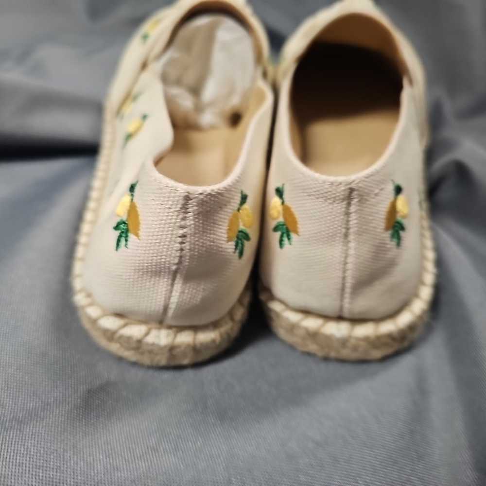 Talbots Izzy Cinched Cotton Embroidery Espadrille… - image 5