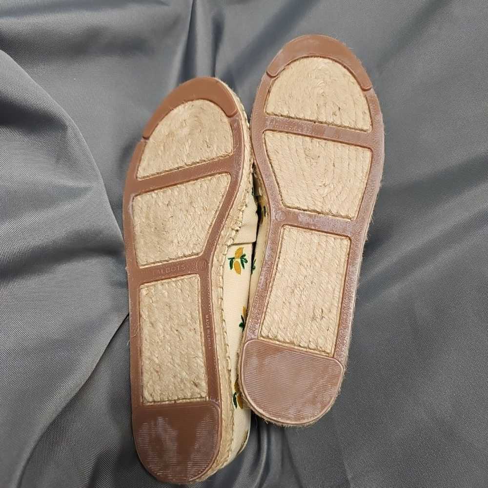 Talbots Izzy Cinched Cotton Embroidery Espadrille… - image 9