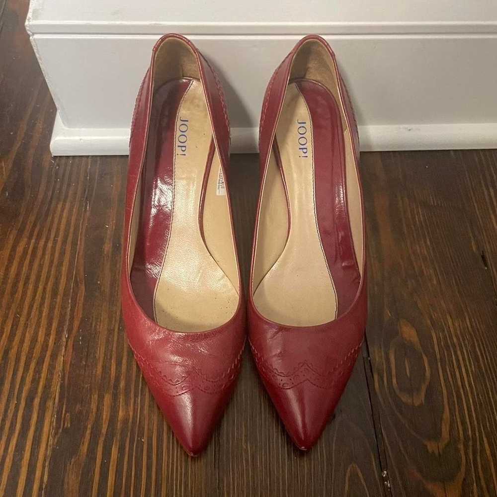 Wolfgang Joop Women's Red and Burgundy Heels - image 2