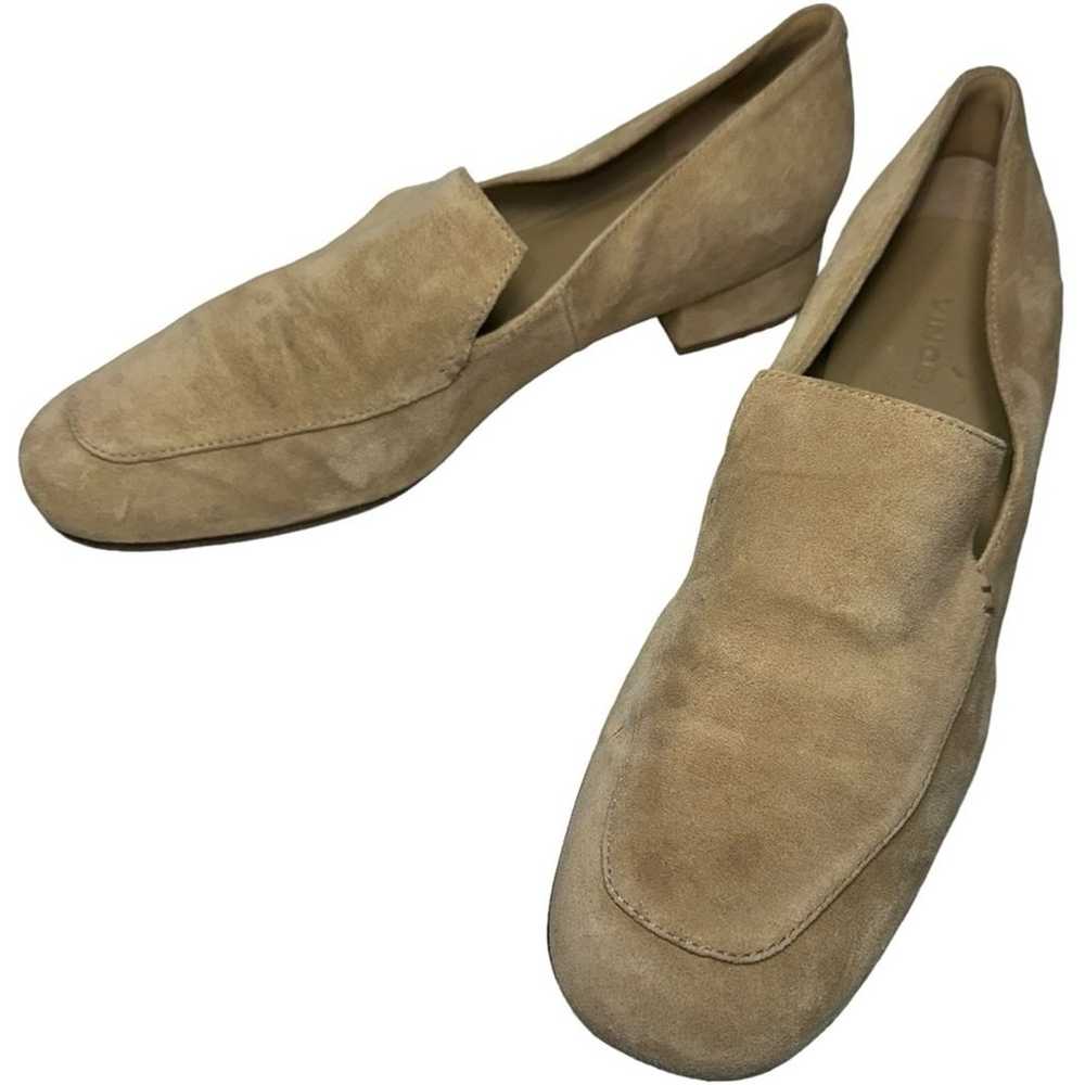 Vince Women’s Size 9.5 Tan Beige Suede Fauna Slip… - image 2