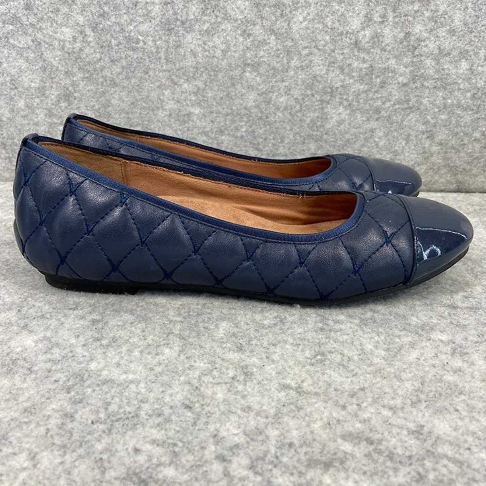 Vionic Desiree Ballet Flat Quilted Navy Blue Cap … - image 2