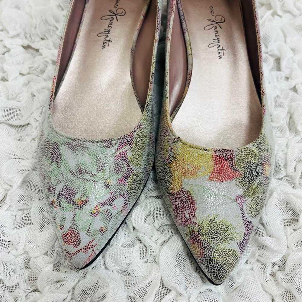 Ginza Kanematsu pumps with a flower pattern, 23 w… - image 2