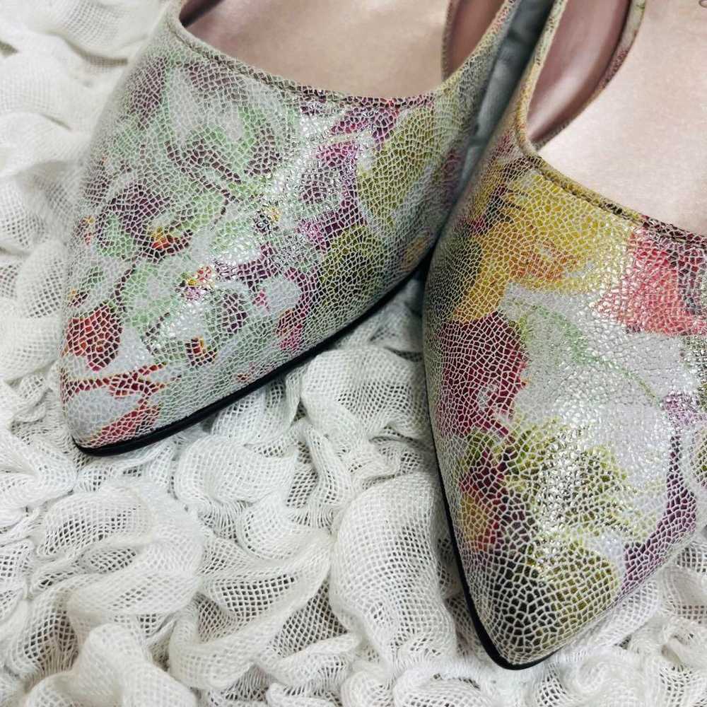 Ginza Kanematsu pumps with a flower pattern, 23 w… - image 3