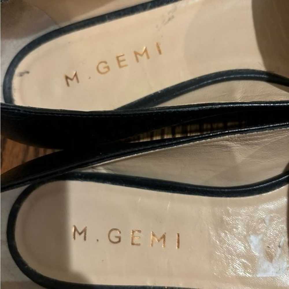 M. Gemi | Black Point Toe Leather Flats The Gia 3… - image 3