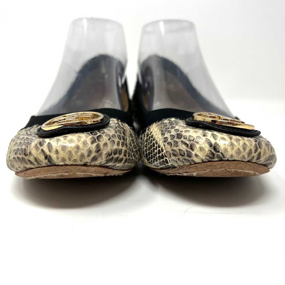 Tory Burch Caroline Snake Print Leather Elastic L… - image 3