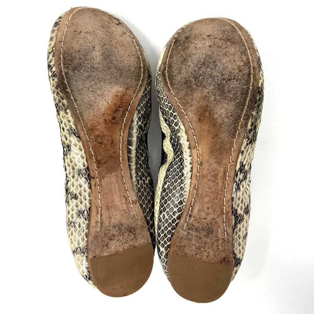 Tory Burch Caroline Snake Print Leather Elastic L… - image 7