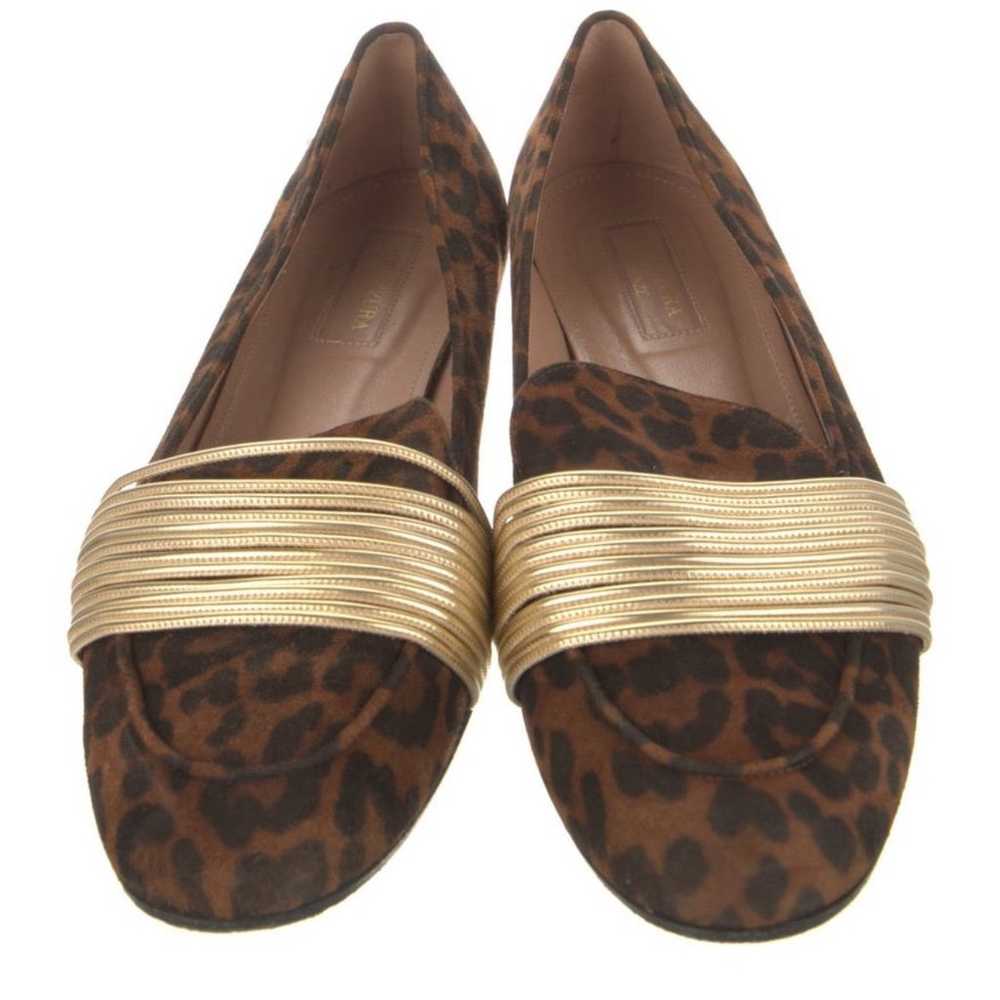 AQUAZZURA "Rendez Vous" Animal /Leopard Print Loa… - image 3