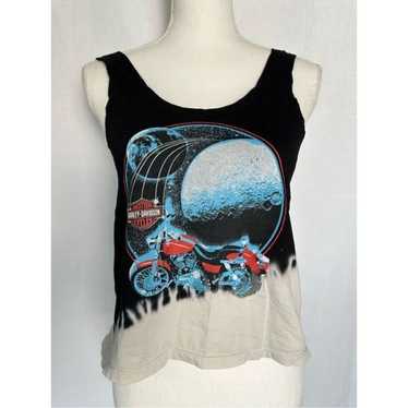 Harley Davidson 2 Moon Tie Dye Tank Top