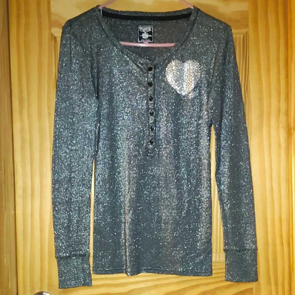 Victoria's Secret PINK Bling Y2K T-Shirt - image 1