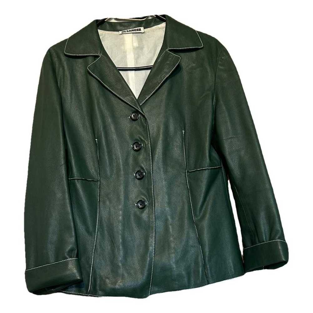 Jil Sander Leather biker jacket - image 1