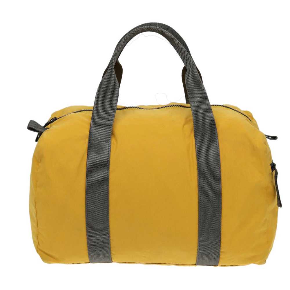 Prada PRADA Sports Boston Bag Nylon Yellow Gray S… - image 12