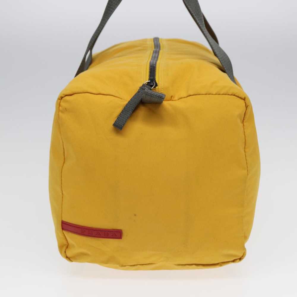 Prada PRADA Sports Boston Bag Nylon Yellow Gray S… - image 3