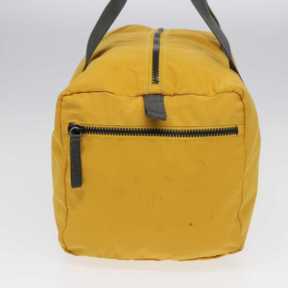 Prada PRADA Sports Boston Bag Nylon Yellow Gray S… - image 4