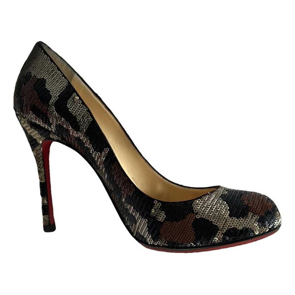 Christian Louboutin Fifi glitter heels - image 1