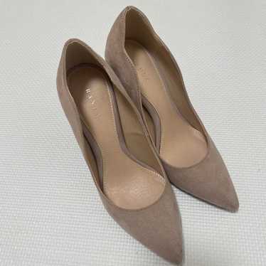 RANDA Beige Suede Pointed-toe High Heels 8cm - image 1