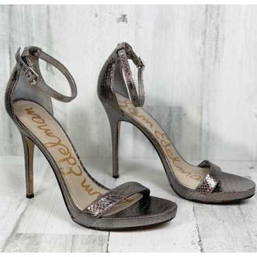 Sam Edelman Eleanor Ankle Strap Metallic High Heel