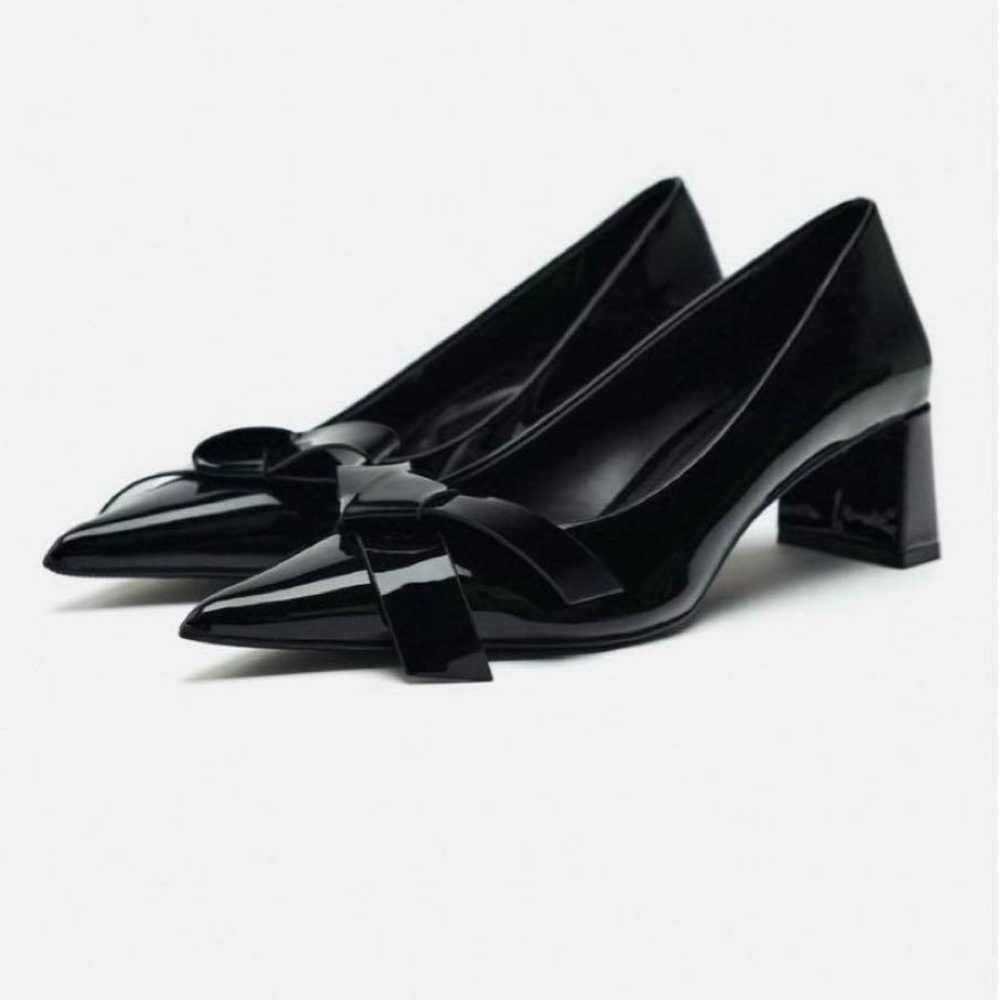 Ribbon Block Heel High Heel Pumps 36 ZARA ZARA - image 5