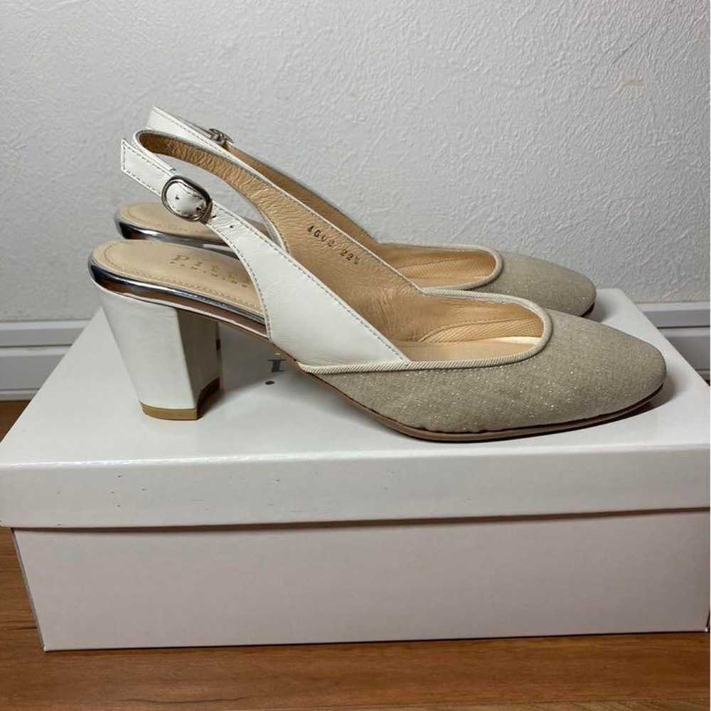 Pitti slingback pumps in beige, size 22.5cm. - image 4