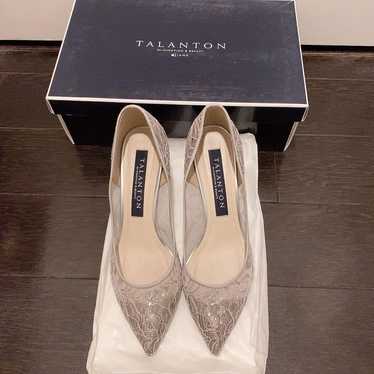 TALANTON Tulle Lace Heels 22.5cm Gray - image 1