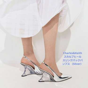 【Limited Price】Charles & Keith Sculpt Heel Slingb… - image 1