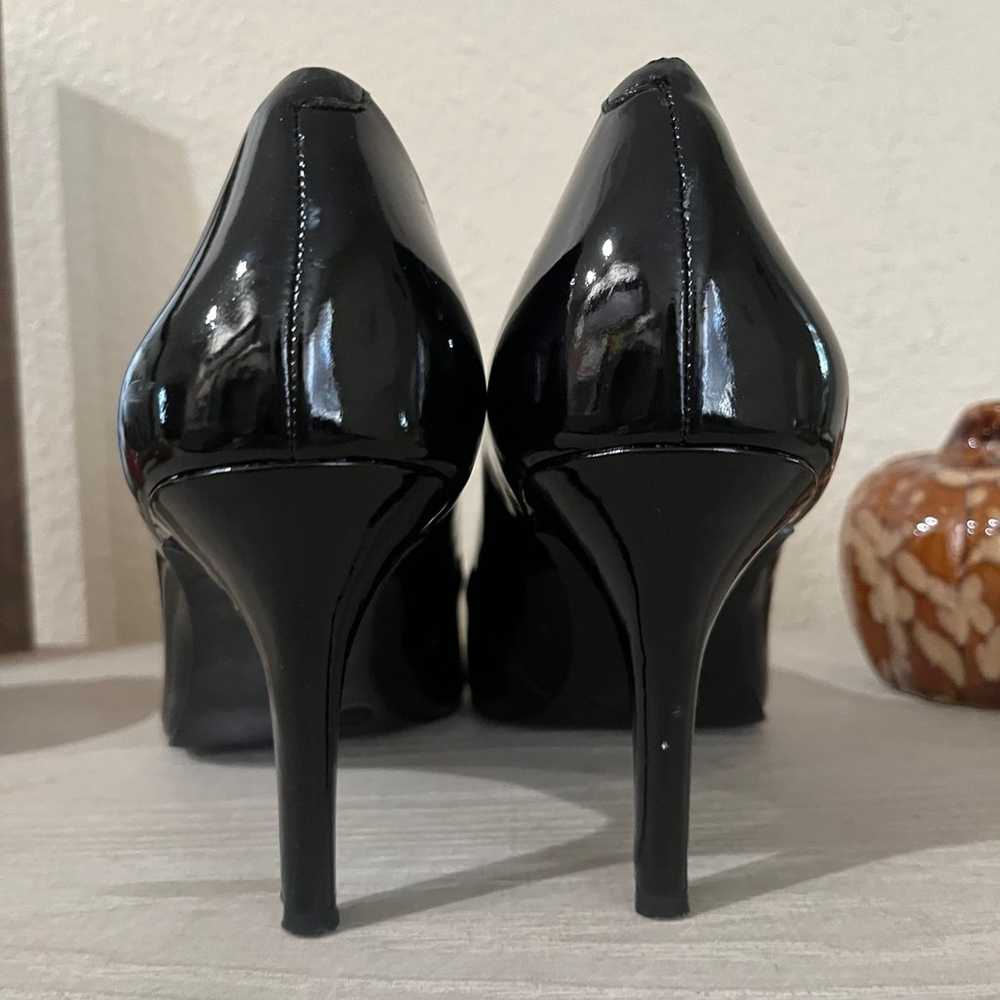 Size 9 bcbg black patent heels - image 2