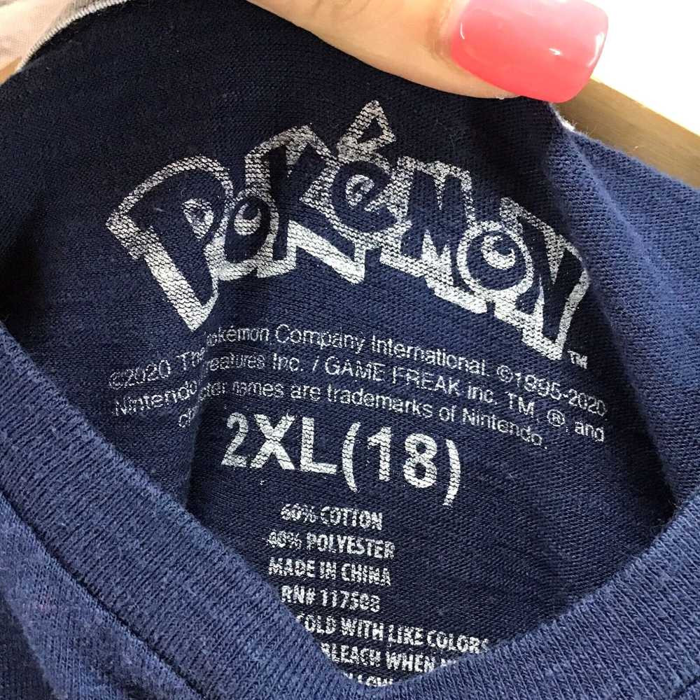 Vintage Pokemon Boys Sz 2XL(18) Pikachu Graphic T… - image 3