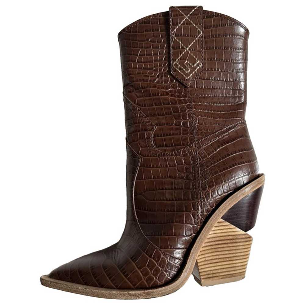 Fendi Cowboy leather cowboy boots - image 1