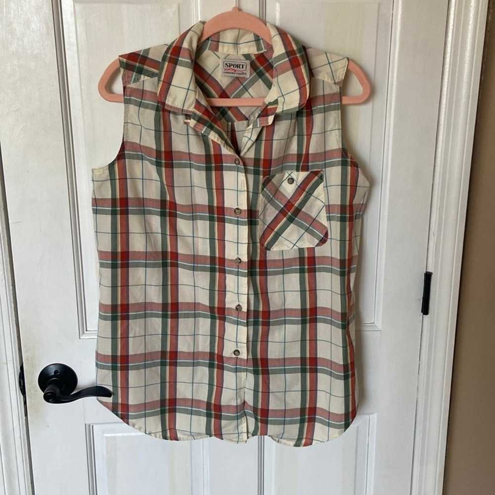 Vintage plaid tank - image 1